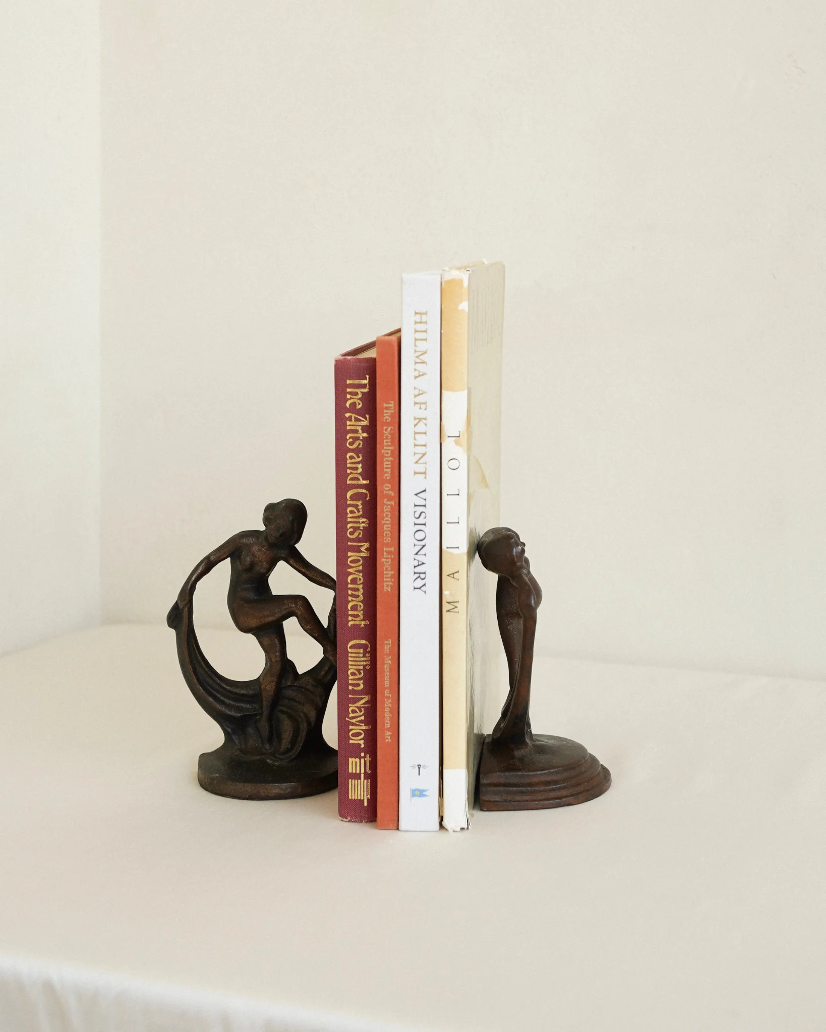 Art Nouveau Figural Sculptures/ Bookends - Image 2
