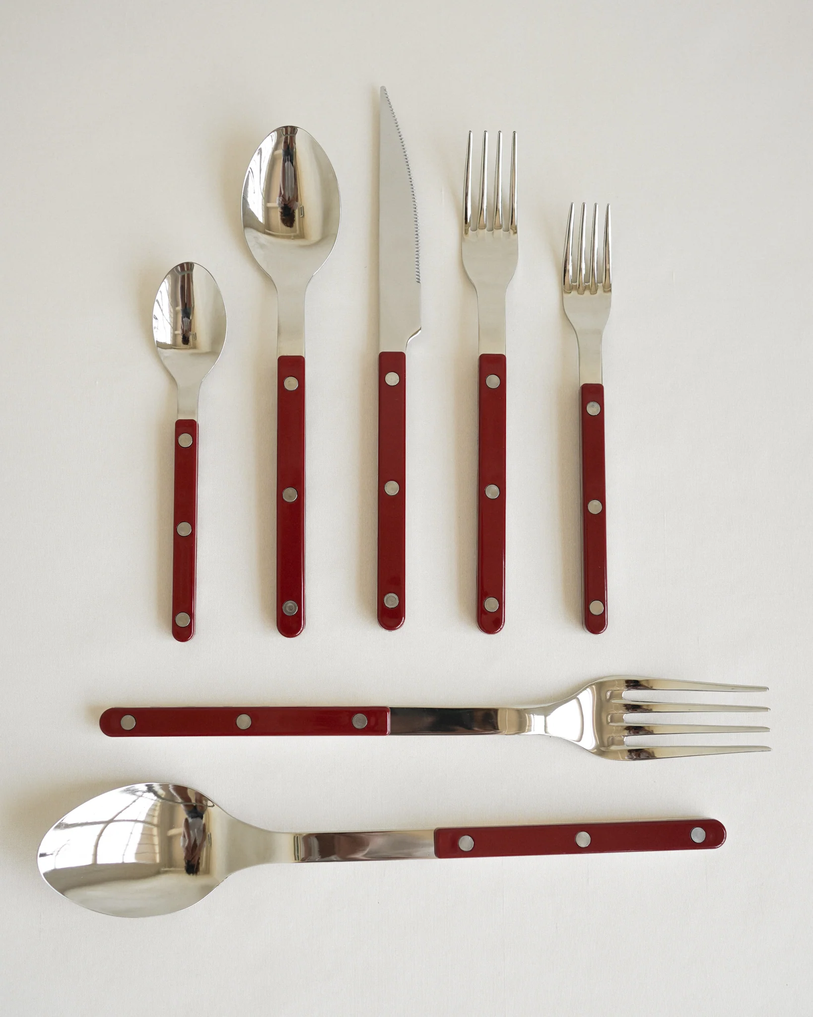 Bistro Burgundy Flatware Set - Image 6