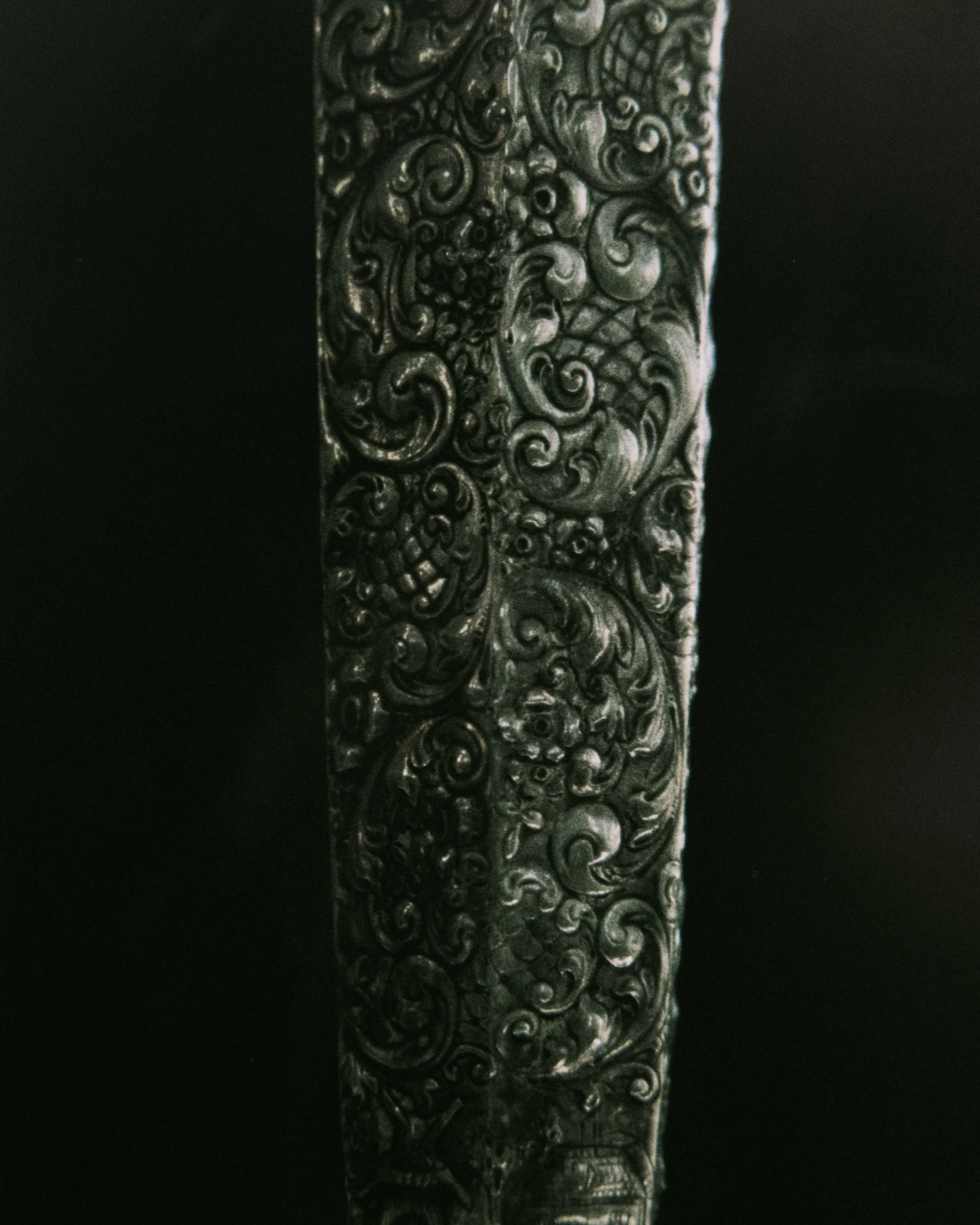 Embossed Silverplate Candlestick - Image 3