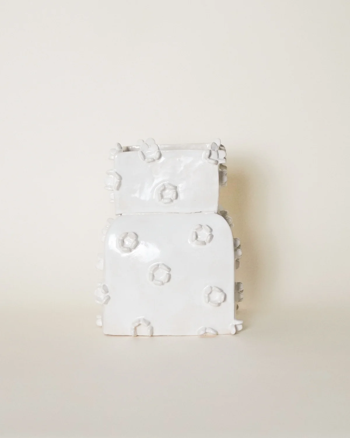 Flowered Square Vase - Image 3