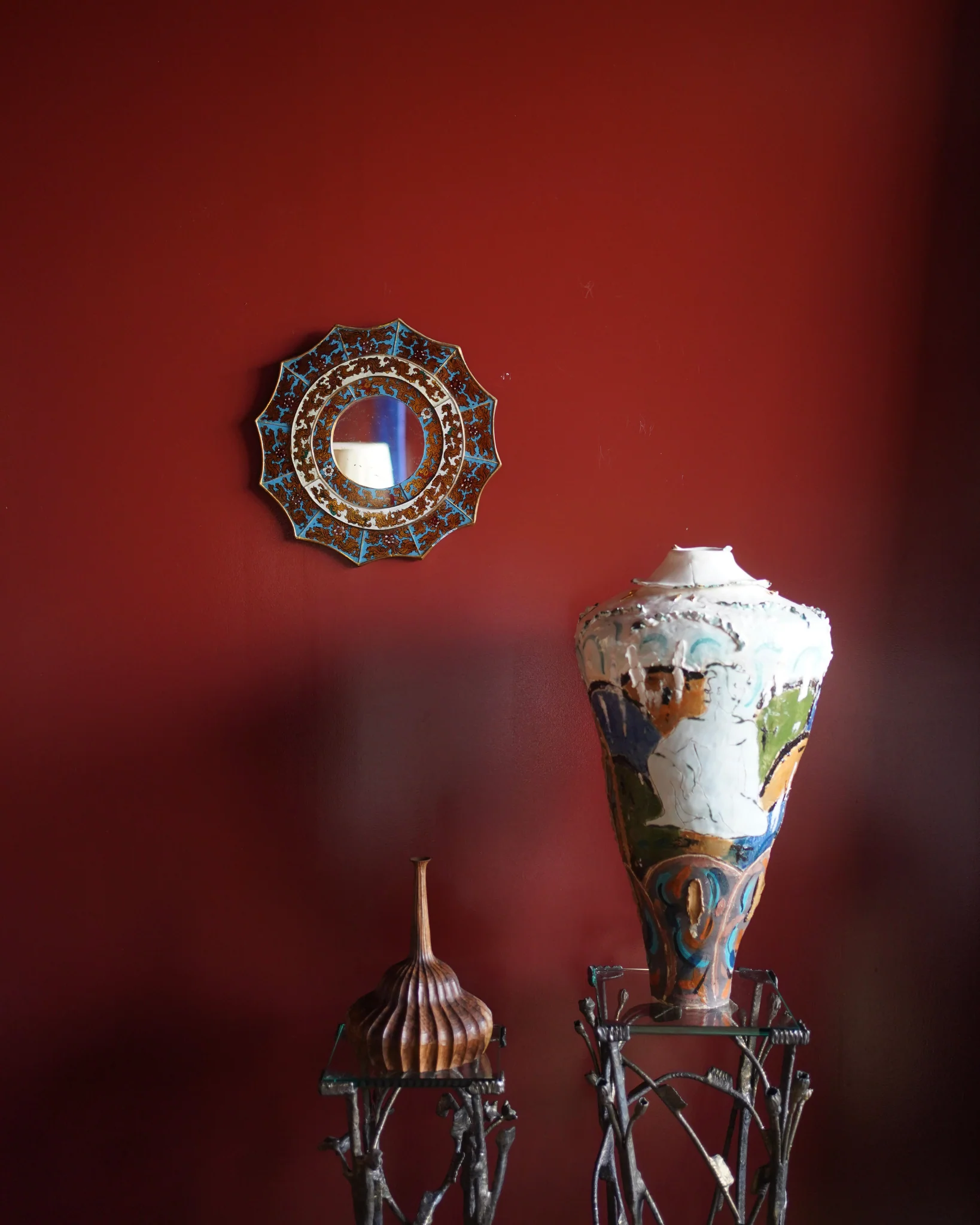 Reverse-Painted Star Mirror - Image 3