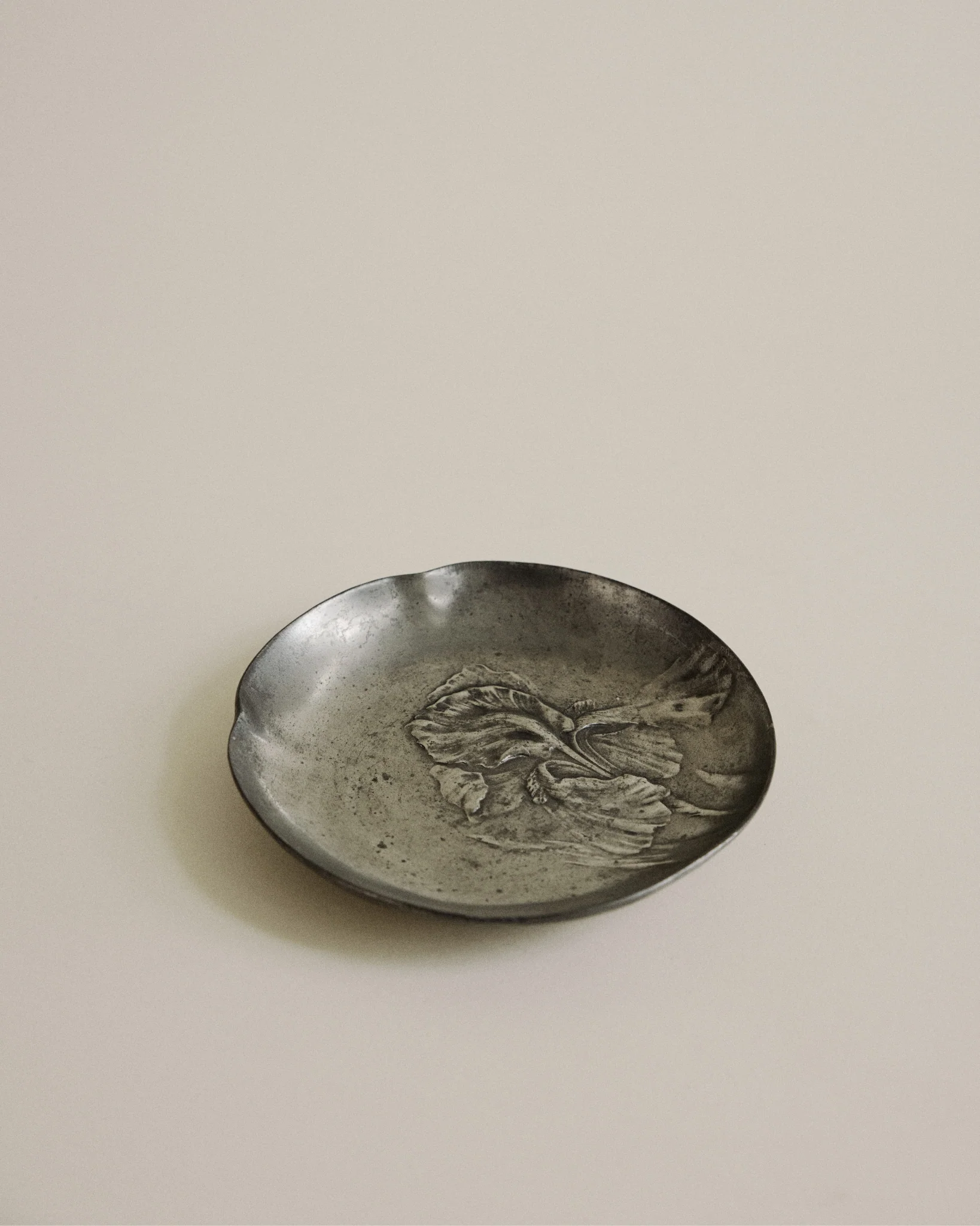 Pewter Iris Dish