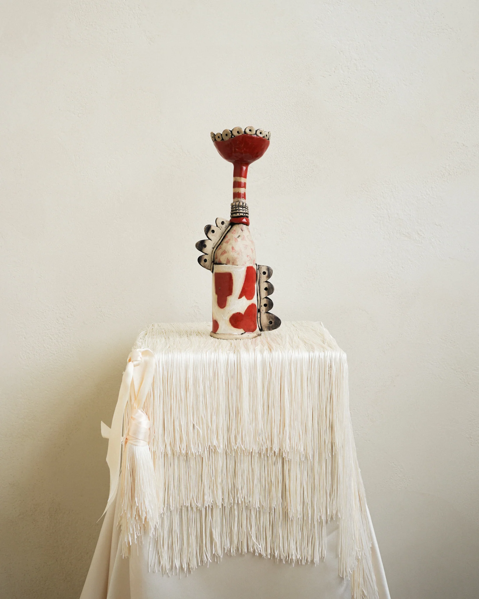 Red Flower Vessel - Image 3