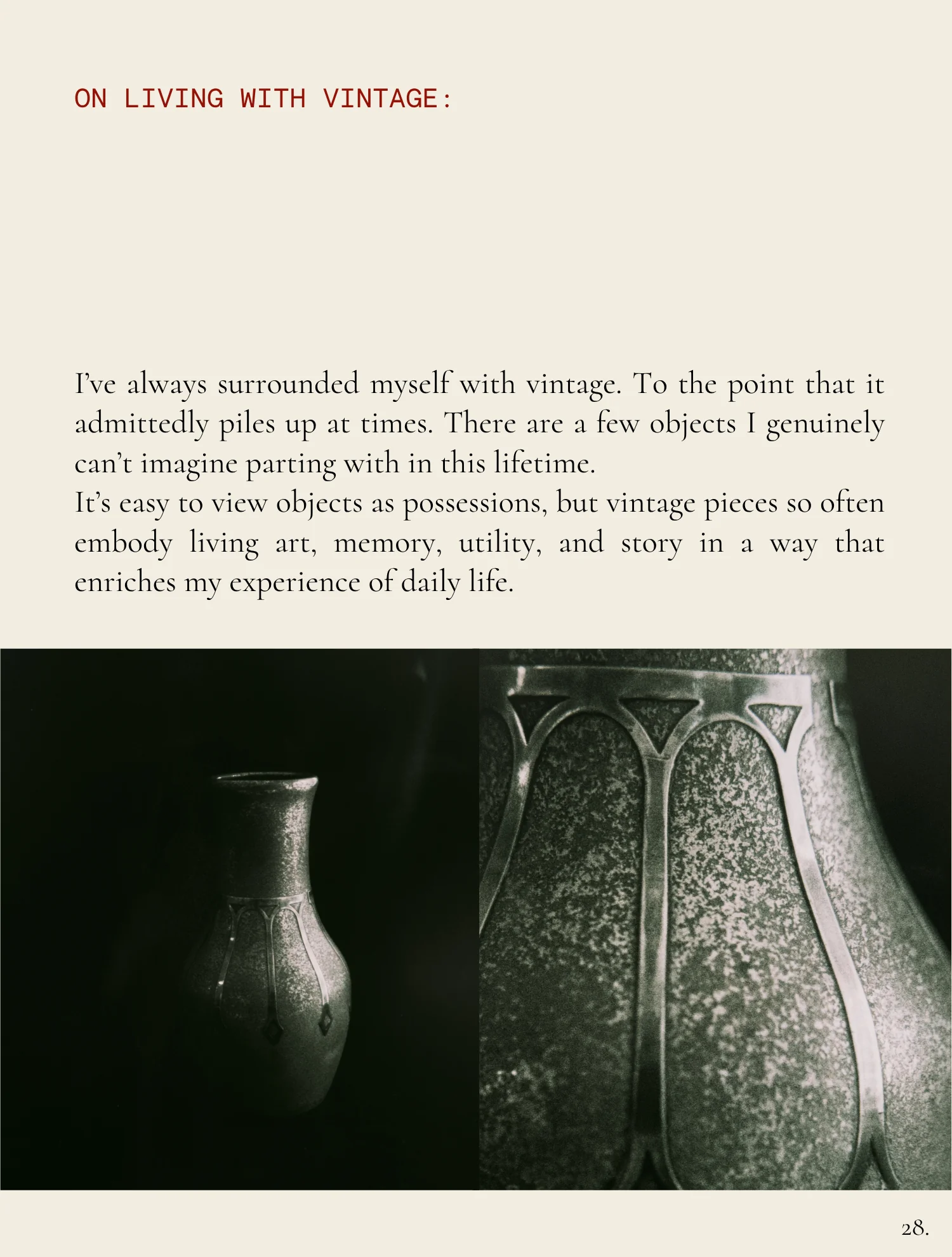 Arts & Crafts Bronze Vase - Image 5